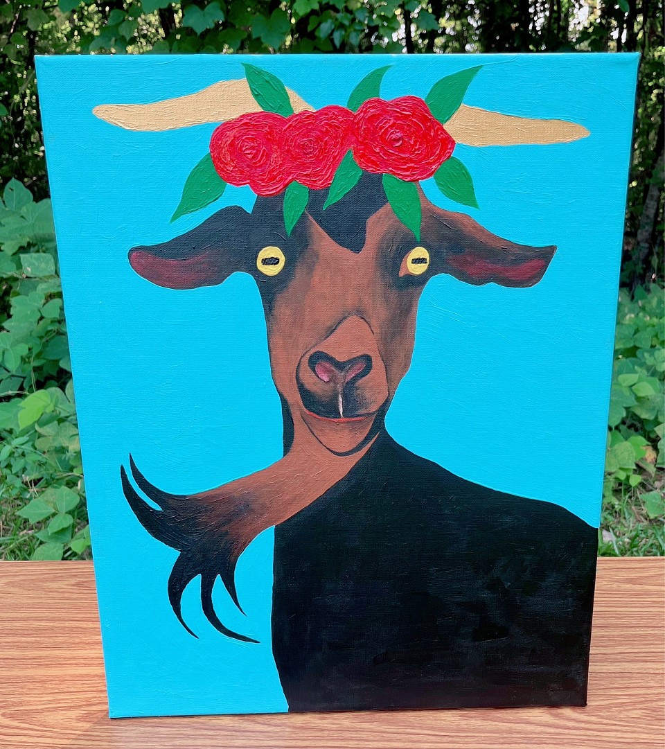 Goat painting